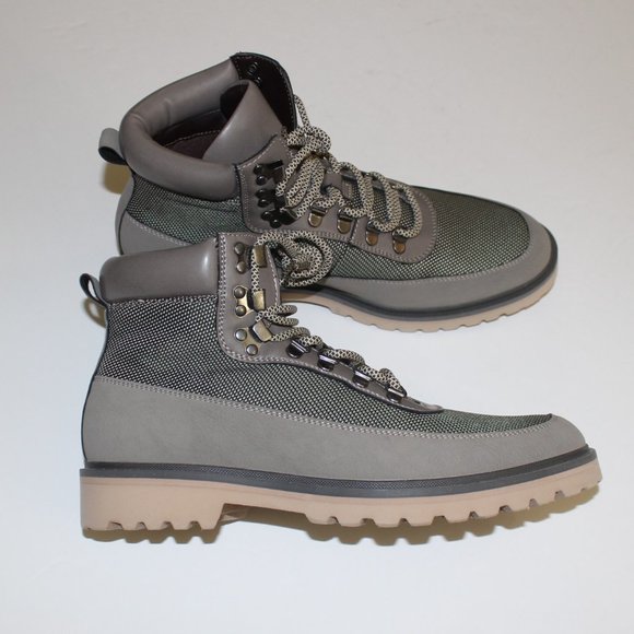 KENNETH COLE REACTION KALLOU GREY LUG SOLE COMBAT BOOT main image 4